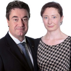 Jean-Philippe Tholas Président de la commission DIP et Cécile Livolsi Responsable du pôle exercice professionnel
